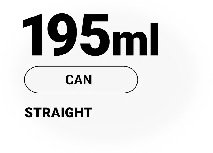 195ml CAN STRAIGHT
